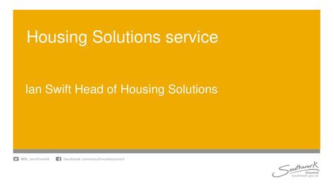 Contact the Housing Solutions Service .